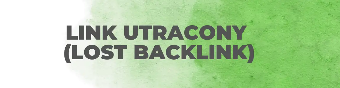 Link utracony lost backlink