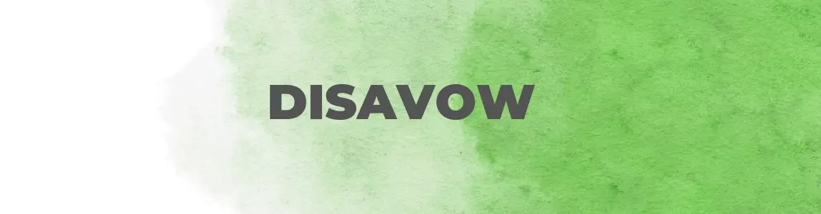 disavow