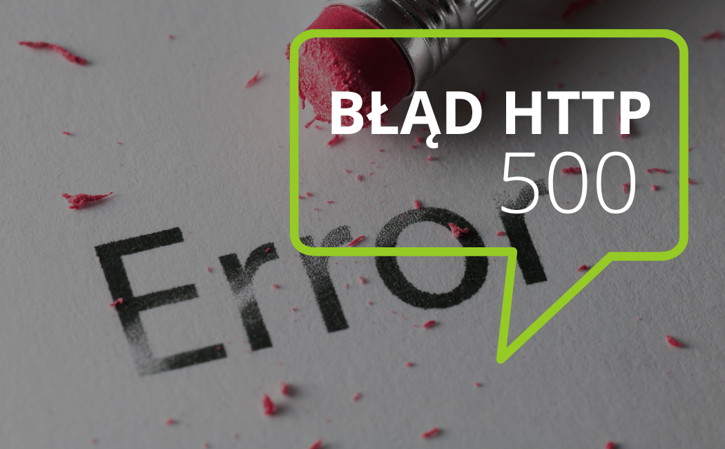 zdjęcie z napisem error 500